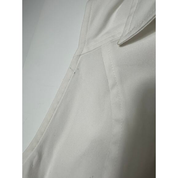 Y2k Express Women's Sleeveless White Stretch Blouse Size 10 - Picture 6 of 9